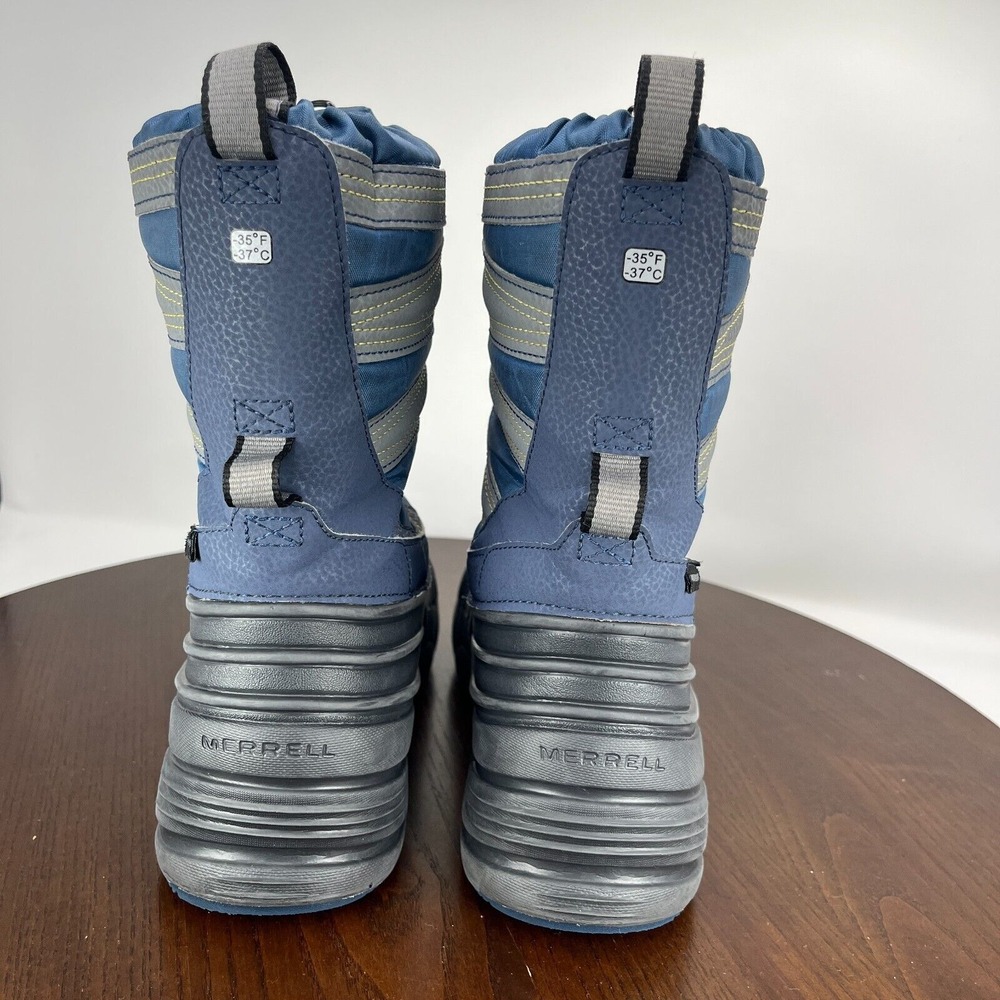 Merrell Quest Lite 3.0 Boots Big Kids 5M Blue Gray Waterproof Snow Shoe MK265031 - Picture 5 of 16